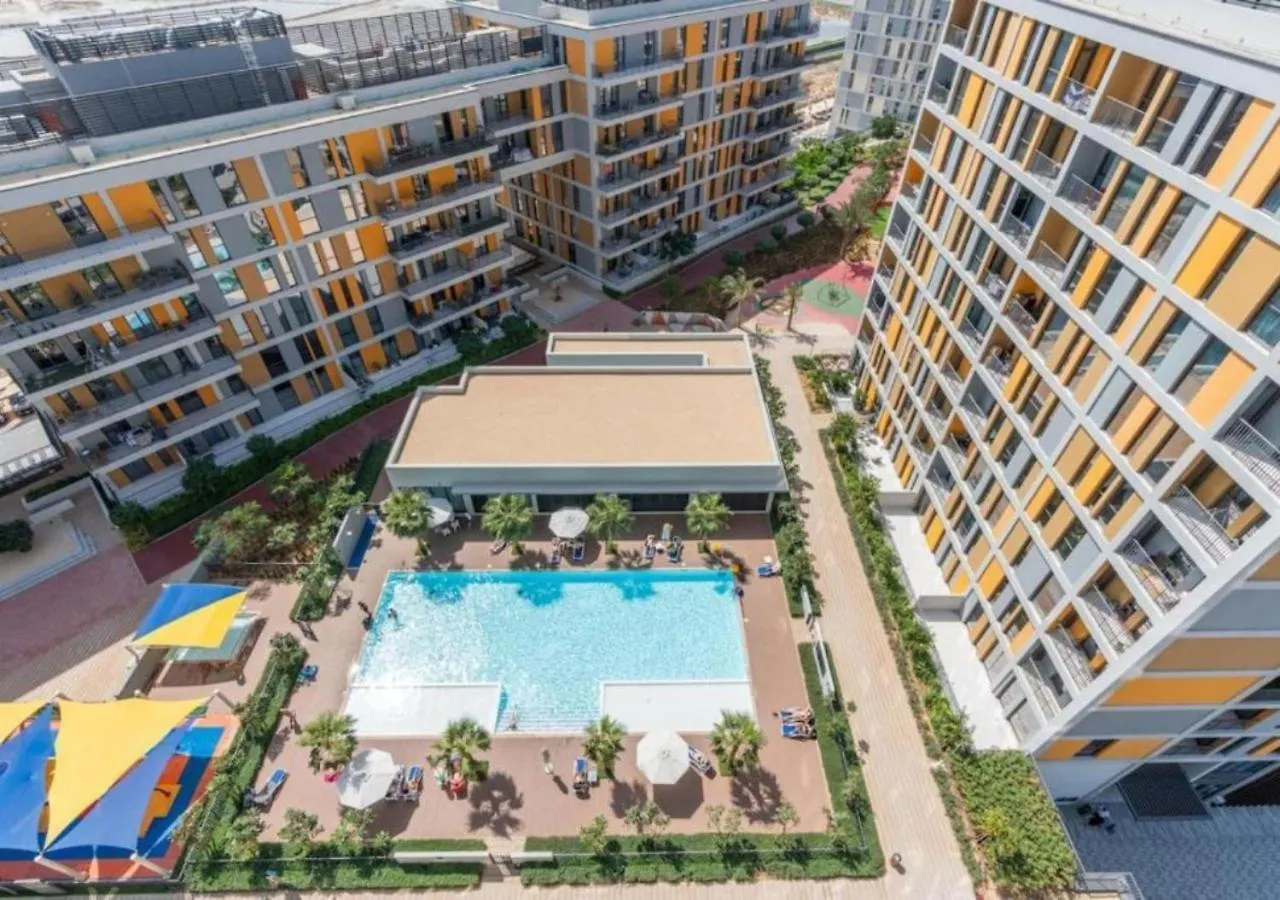 Stylish Noor 3 Studio With Poolside Views By Vibel Apartment Dubai