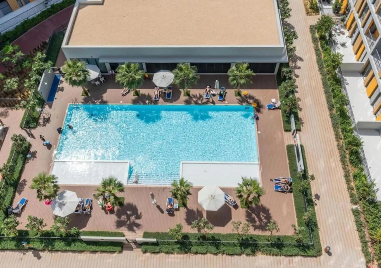 Stylish Noor 3 Studio With Poolside Views By Vibel Apartment Dubai 0*,
